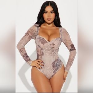 Wild feeling mesh bodysuit